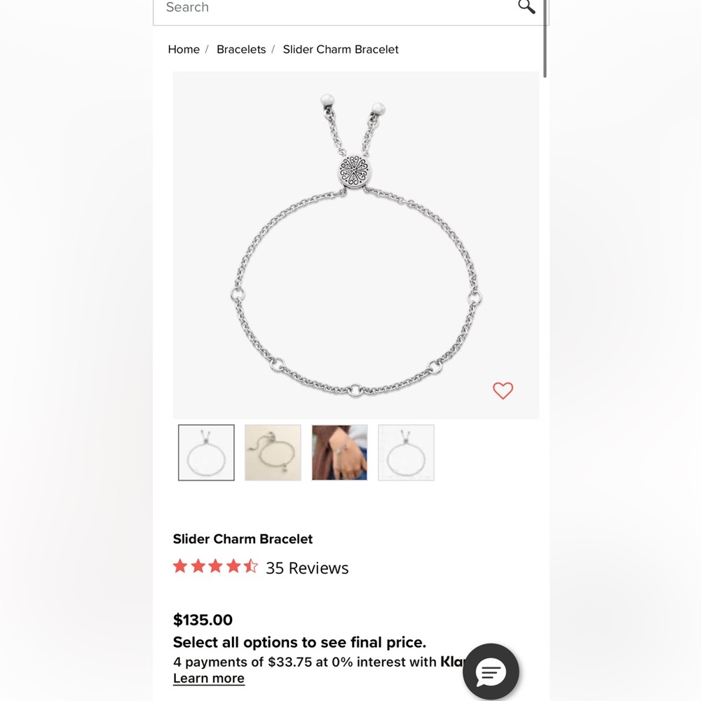 James Avery Silver Charm Bracelet